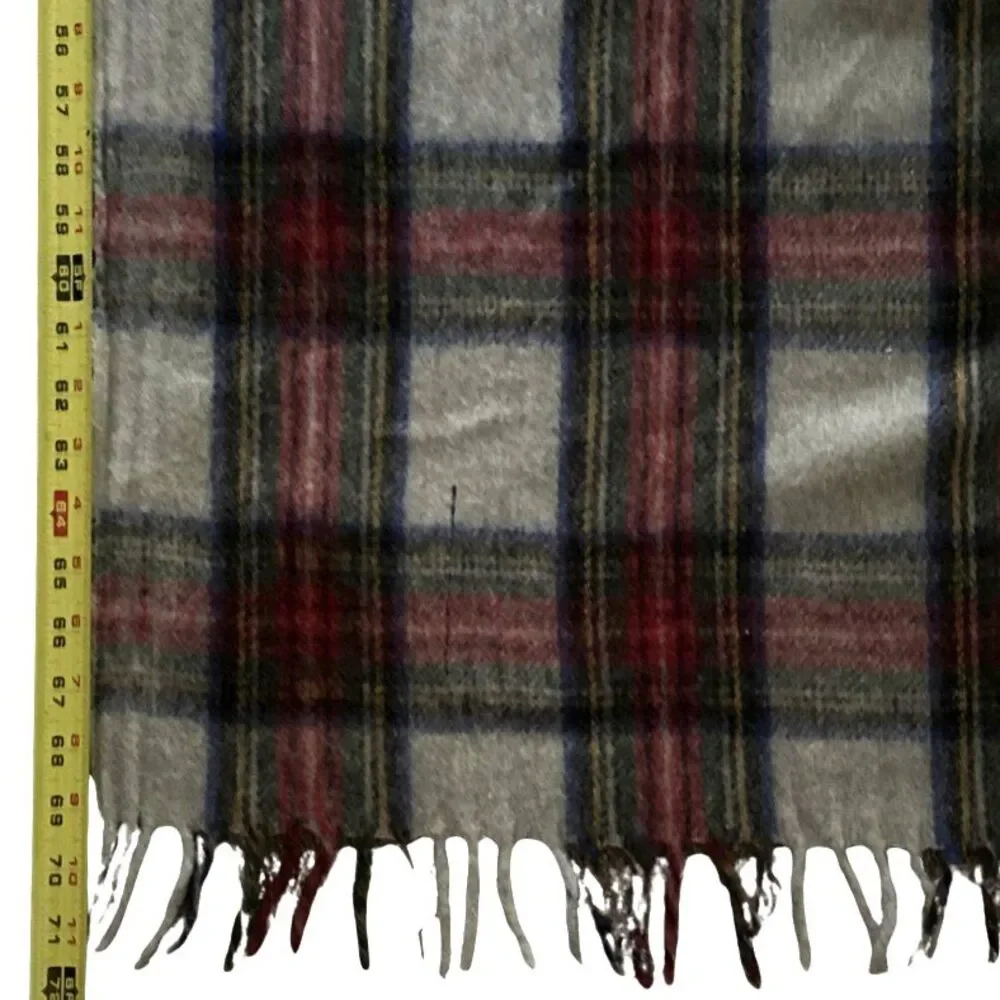 Tweeds of Scotland Wool Stewart Dress Tartan Throw Blanket Fringed 62x72 NEW